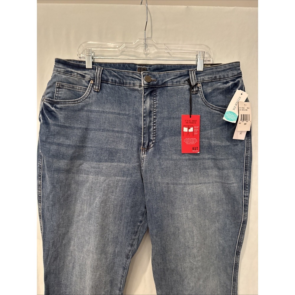 KUT from the KLOTH JEANS 20W HIGH RISE FAB AB CIGARETTE/STRAIGHT LEG NWT